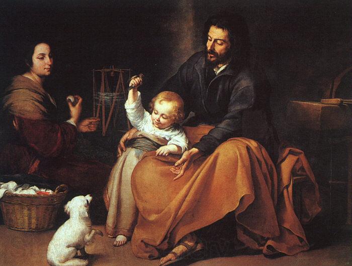Bartolome Esteban Murillo The Holy Family  dfffg Germany oil painting art